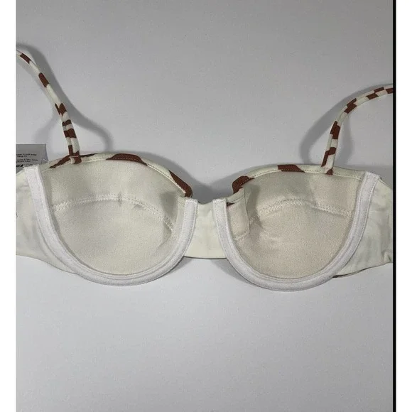 Veronica Beard Azoia Tie Front Bikini Bottoms and Dyer Tiger Stripe Bikini Top - Picture 8 of 12